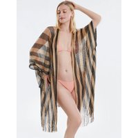 Summer New Rainbow Mesh Sexy Hollow Sun Protection Shawl Women's European and American Tourism Beach Scarf