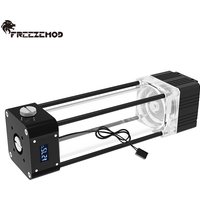 FREEZEMOD AIO Pump+Reservoir kit integrated With Temperature Display VA LCD Screen Temperature Water Tank Combo DIY PUB-FS6WX