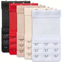 5pcs Bra Extenders in 5 Colors - 3-Hook Adjustable, Seamless & Invisible Under Clothing for a Perfect Fit