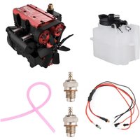 Toyan FS-L200AC Motor Engine Model DIY Build 7cc Inline Nitro 4 Stroke 2 Cylinder Engine Kit Internal Combustion Engine Model