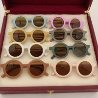 Foldable Kids Sunglasses Girls Boy Children Sun Glasses Round Street Beat Eyeglasses Cute Baby Eyewears UV400 Oculos De Sol