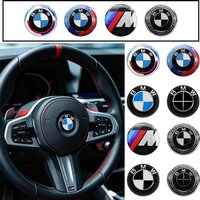 Car Steering Wheel Decoration Badge Sticker For BMW 50th Anniversary 1 3 5 7 series E83 F16 E70 BMW M M3 M5 E30 G22 G23 G12 F13