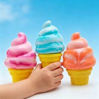 New Needoh Nice Cube By Schylling Sensory Squeeze Toy Ice Cream Color Squishy Stress Relief Fidget Toys Children Adults gifts