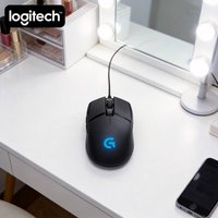Professional Logitech G402 Gaming Mouse Fusion Engine Tech 8 Programmable Buttons 4 DPI Modes Anti-Slip for Versatile Use