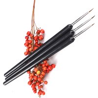 3Pcs Nail Threading Pen Set Gradient Gel Nail Polish Builder Drawing Carving Ombre Brushes French Design Painting Pen