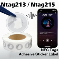 10/20pcs NFC Tag Stickers Ntag213/215 Rewritable Programmable 144/504 Byte Memory Battery Free for All NFC Smartphone Accessory