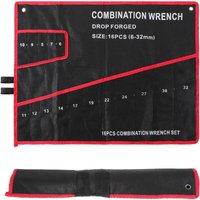 Compact wrench storage bag with small holder & organizer, portable, ideal for mechanics, electricians and craftsmen