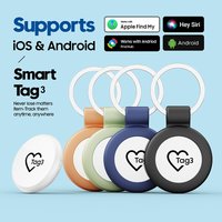 Smart Tracker Tag for iOS Android Anti-Lost GPS Pet Key Luggage Finder Work with Apple Find and My Google Find My Device Network