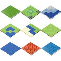 Magnetic Base Plate Variety Baseplates Match Mine World Magnetic Building Blocks Toys for Boys and Girls puzzle DIY Toy