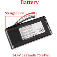 Battery For MSI GT73 GT73VR 6RE Titan 6RF Titan Pro 7RE Titan SLI 7RF Titan Pro GT73EVR 7RD 7RE 7RE Titan 14.4V 5225mAh 75.24Wh