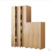 Dust-proof mobile invisible bookcase with wheel bookshelf push-pull drawer type pull-out gap cabinet storage locker crack