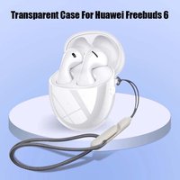 Soft TPU Case For Huawei Freebuds 6 Transparent Protective Sleeve Skin Cover For Huawei Freebuds 6 Wireless Earphones Protector