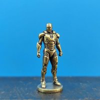 Brass New Iron Man Toy Avengers Miniature Sandbox Villain Hand Doll Ornament Model