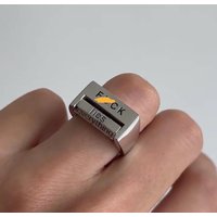 Against everything ring rotating and unzipping mental state personality creative ring