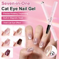 7 In 1 Magnetic Cat Eye Nail Gel Pen Waterproof Anti-fade Nail Polish Gel Easy DIY Manicure Design Beauty Nail Care Tool