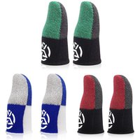 3 Pairs Gaming Finger Sleeves For Sweaty Hands Mobile Game Fingertip Gloves Anti-slip Touch Screen Finger Sleeve