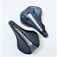 Ultralight T1000 Full Carbon Fiber Leather Bike Saddle Hollow Cutout Road MTB Bicycle Seat for Men Women 240 X 155MM