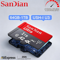 512GB SD Card 64GB 128GB 256GB Memory Card Micro TF SD UHS-I U3 For Smartphone File Storage Backup