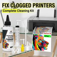 110ml Printhead Cleaner Kit, Universal Inkjet Printer Nozzle Cleaning Fluid for Epson HP Canon, 3D Printer Tool Set ZORILYNX
