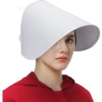 Offred Tale Hat White Cosplay Hats With Velcro Women Handmaids Halloween Carnival Party Props