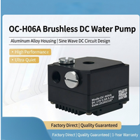 OCOCOO DIY CPU Cooler Ultra Quiet Water Cooling Pump Aluminum Alloy 600L/H Power 9.6 W Custom Liquid Loop G1/4 Thread OC-H06A