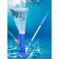 Upgrade 40" Portable Pool Vacuum Cleaner Jet Underwater Vacuum with Brush for Pond Spa Pool Cleaning