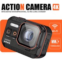 VIRAN SC002 Action Camera 4K With Remote Control Screen Waterproof Sport Camera drive recorder Sports Camera Helmet Action Cam