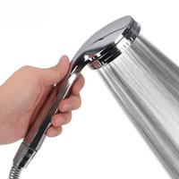 Chrome Rainfall Shower Head, Powerful High Pressure & Water Saving Spray Nozzle