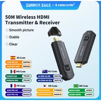 Lemorele Wireless HDMI Transmitter and Receiver 1080P Meeting Bluetooth Transmitter Audio for Laptop TV Projector Monitor Camera
