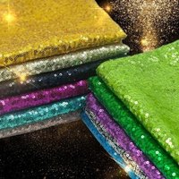 0.5/1/2m Sequin Fabric 3MM Sparkly Rose Gold Glitter Fabric for Clothes Stage Party Wedding DIY Decoration Sewing Width 130cm