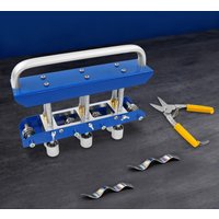 0-90° Edge Roller Bender 3-Station Sheet Metal Bending Tool Manual Hand Seamer for 0.3-1mm Metal Roofing Steel Copper Aluminum