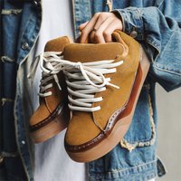Men's Suede Leather Brown Sneakers Original Skateboarding Sneaker for Men Fashion Comfort Designer Shoes for Men Tenis Masculino