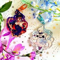 Hot Witch Hat Atelier Acrylic Keychain Set Cute Anime Key Ring Fans Collectible Gift Bag CutePendant Accessories