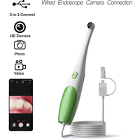 Camera Oral Endoscope Visual HD Borescopewith 8LED Lghit Handheld oral care For Android/pc