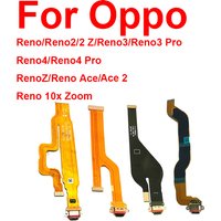 For OPPO Reno Z 10x Zoom 2 3 4 Pro ACE 2 2F 4G 5G USB Charger Port Flex USB Charging Dock Flex Cable Connector Parts
