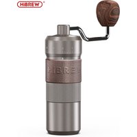 HiBREW Manual Coffee Grinder Aluminum Conical Burr Capacity 22g Hand Coffee Grinder with 11 Levels Adjustable Setting Pour Over