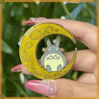 Pop anime Totoro metal badge enamel badge cute anime brooch backpack accessories gift