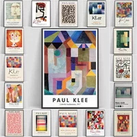 Modern Abstract Aesthetic Wall Art Paul Klee Minimalist Colorful HD Canvas Poster Print Home Bedroom Living Room Decoration