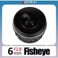 AstrHori 6mm F2.8 Full Frame Circular Fisheye Lens Manual Focus Ultra-wide Angle Camera Lens for SONY E NIKON Z CANON RF L Mount