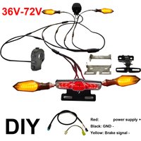 Ebike 05X Light Kit 36V 48V 52V 60V 72V Headlights horn turn signal brake lights For JULET 811 911 813 913 DIY BBS 01 02 HD