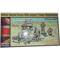 Gecko 35GM0023 1:35 Scale British Special Forces with Support Troops Figures Plastic Building Hobby Craft Assembly Model Kit