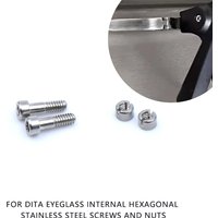 For DITA Eyeglass Internal Hexagonal Stainless Steel Screws Nuts Maintenance Tool Accessory Parts Sunglasses