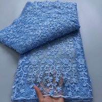 2026 African Net Lace African Lace Fabric High Quality 5Y Embroidery Sequins Nigerian French Tulle Lace Fabric For Wedding 4913