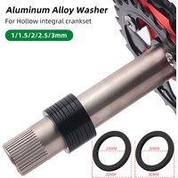 2pcs Hollow Bicycle Crankset Washers Aluminum Alloy Bike Crank Cover Chain Wheel Spacers Adjuster Kit Cycling Repair Tools