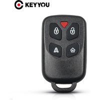 KEYYOU 4 Button +Panic New Car Key Case For Brazil For Positron PX32 Control Alarm Remote Key Shell With Key Pad