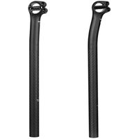 AliExpress ELITA ONE Carbon Seat post Setback5/20mm 25.4/27.2/30.9/31.6 MTB/Road Bike Seatpost Ultralight 150g Carbon fiber half shell