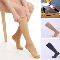 Unisex Socks Compression Stockings Pressure Varicose Vein Stocking Knee High Leg Support Stretch Pressure Circulation Sports