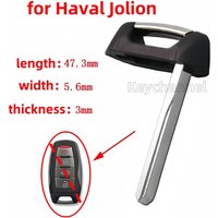 keychannel 1pcs Uncut Car Key Blade Emergency Remote Blank Keyless Fob Blade Door Key for Great Wall HAVAL Jolion Dargo Remote