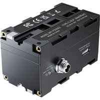 NP-F Rotatable Double-sided Fake Battery Multi-Port System NP-F Dummy Battery Virtual Battery Monitor LED Light Power Supply