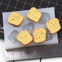 Mini Toast Bread Silicone Molds Pottery Clay Sandwich DIY molds